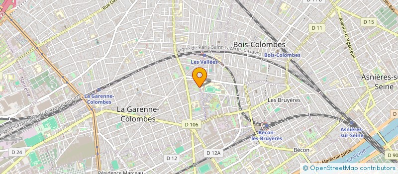 localisation de l'entreprise MONSIEUR DEMBO TRAORE à LA GARENNE-COLOMBES