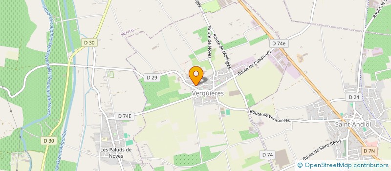 localisation de l'entreprise MONSIEUR DEMIS FASOGLIO  VERQUIERES