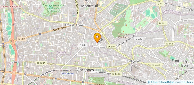 localisation de l'entreprise MONSIEUR DEMSSEY FABULET à MONTREUIL