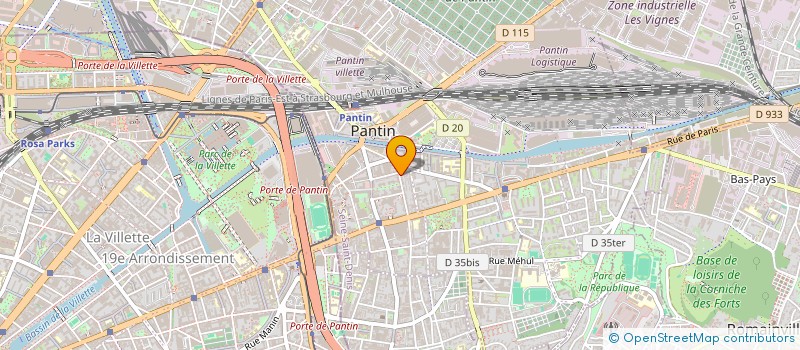 localisation de l'entreprise MONSIEUR DENGBO LIU  PANTIN