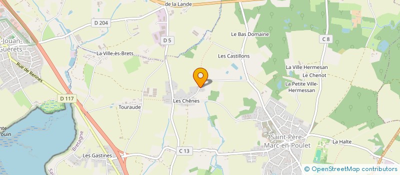 localisation de l'entreprise MONSIEUR DENIS ABOLIVIER  SAINT-PERE-MARC-EN-POULET