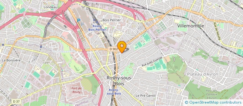 localisation de l'entreprise MONSIEUR DENIS AFTEMINCIUC à ROSNY-SOUS-BOIS