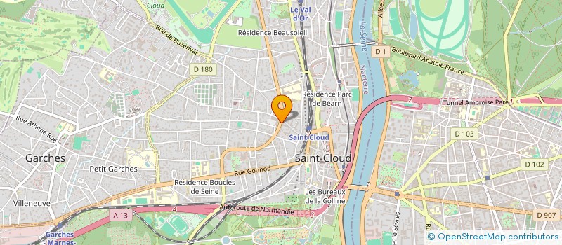 localisation de l'entreprise MONSIEUR DENIS ALEXANDRE à SAINT-CLOUD