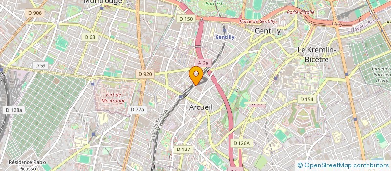 localisation de l'entreprise MONSIEUR DENIS APOPII  ARCUEIL