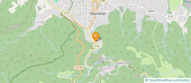 localisation de l'entreprise MONSIEUR DENIS ARMENGAUD  MAZAMET