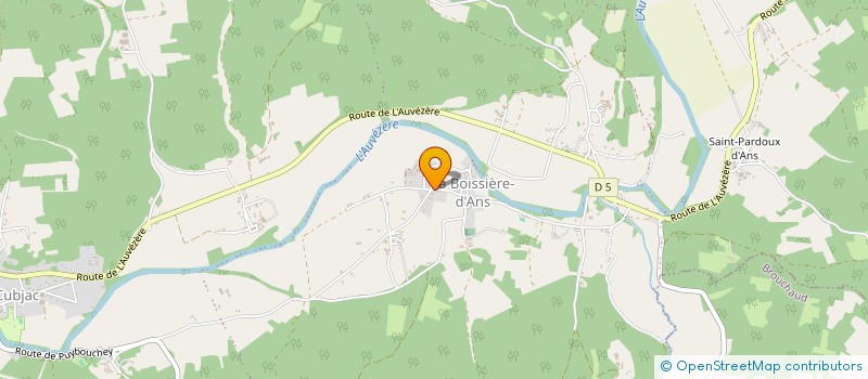 localisation de l'entreprise MONSIEUR DENIS ARNAUD  CUBJAC-AUVEZERE-VAL D'ANS