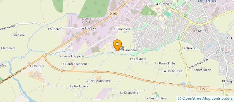 localisation de l'entreprise MONSIEUR DENIS ARRIVE à LES HERBIERS