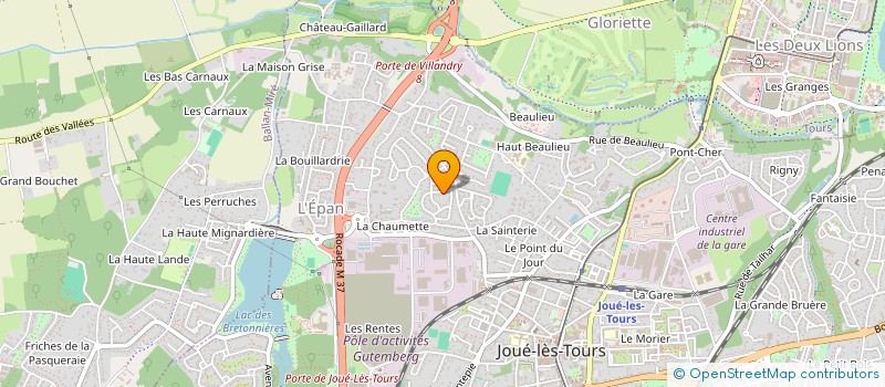 localisation de l'entreprise MONSIEUR DENIS AUBRY  PORTS-SUR-VIENNE