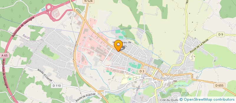 localisation de l'entreprise MONSIEUR DENIS AUGEY  BAZAS