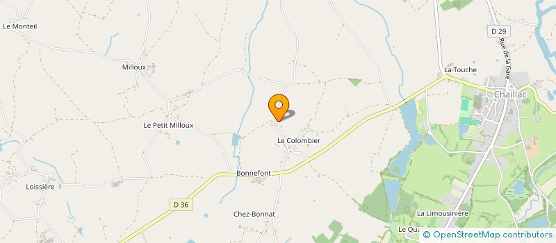 localisation de l'entreprise MONSIEUR DENIS AUJOUX à CHAILLAC