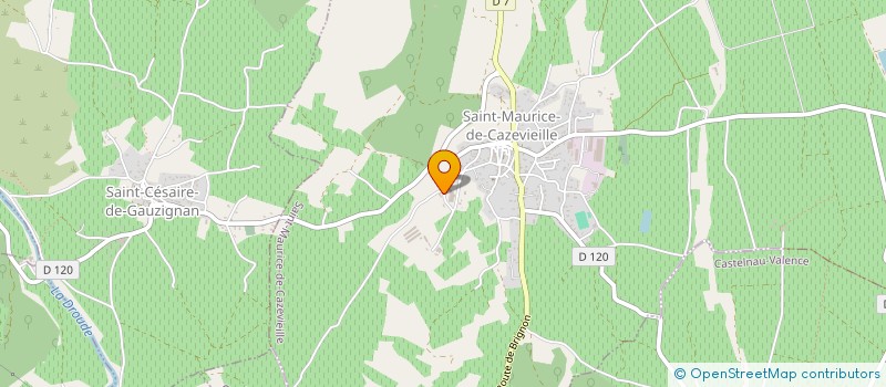 localisation de l'entreprise MONSIEUR DENIS AUVERGNE  SAINT-MAURICE-DE-CAZEVIEILLE