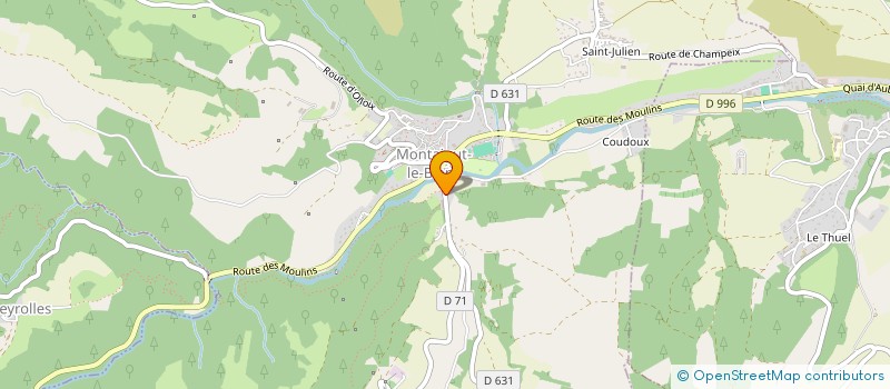 localisation de l'entreprise MONSIEUR DENIS AUZARY à MONTAIGUT-LE-BLANC