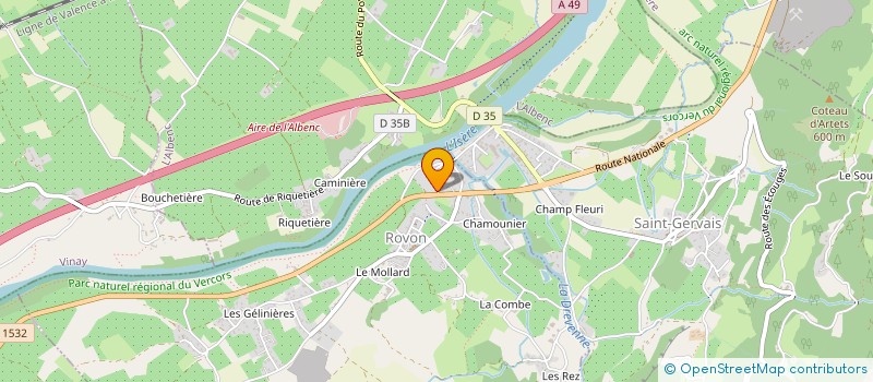 localisation de l'entreprise MONSIEUR DENIS BALMONT à ROVON