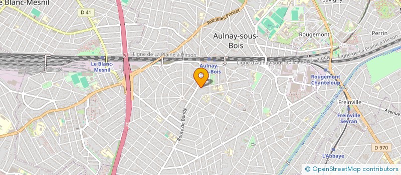 localisation de l'entreprise MONSIEUR DENIS BARANIUC à AULNAY SOUS BOIS