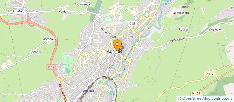 localisation de l'entreprise MONSIEUR DENIS BARBES à AURILLAC