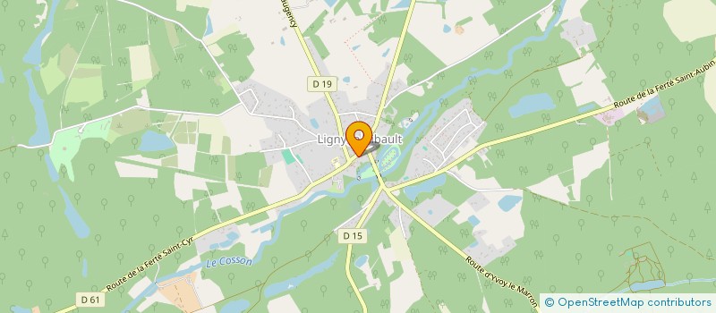 localisation de l'entreprise MONSIEUR DENIS BARDINE à LIGNY-LE-RIBAULT