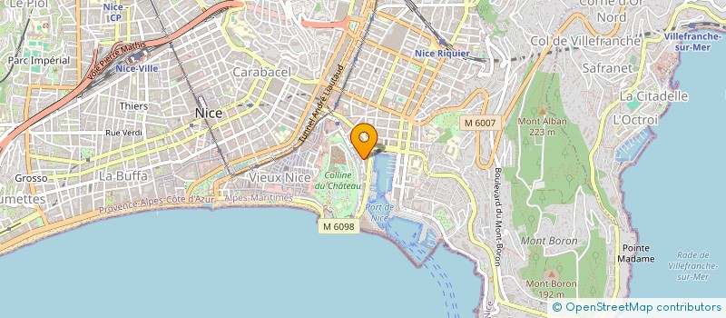 localisation de l'entreprise MONSIEUR DENIS BARREAU à NICE