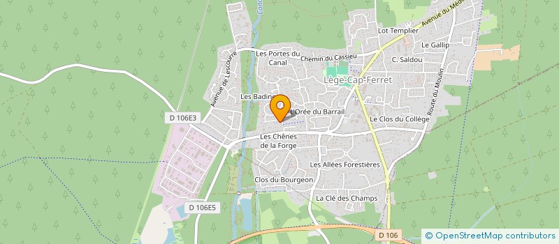 localisation de l'entreprise MONSIEUR DENIS BARROSO à LEGE-CAP-FERRET