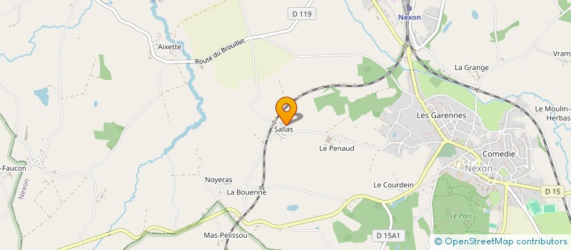 localisation de l'entreprise MONSIEUR DENIS BARROUL  NEXON