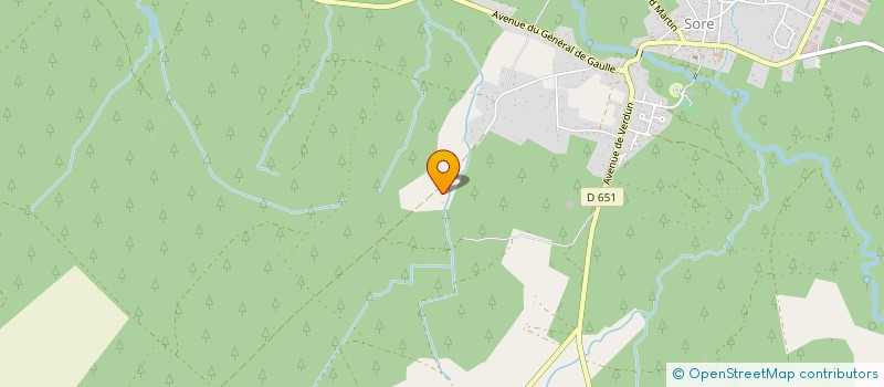 localisation de l'entreprise MONSIEUR DENIS BARTHE  SORE