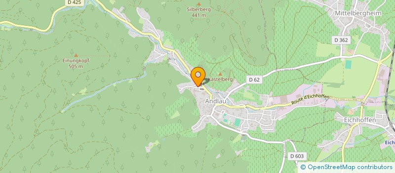 localisation de l'entreprise MONSIEUR DENIS BARTHEL  ANDLAU