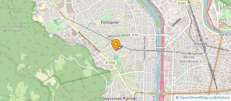 localisation de l'entreprise MONSIEUR DENIS BAUDET  FONTAINE