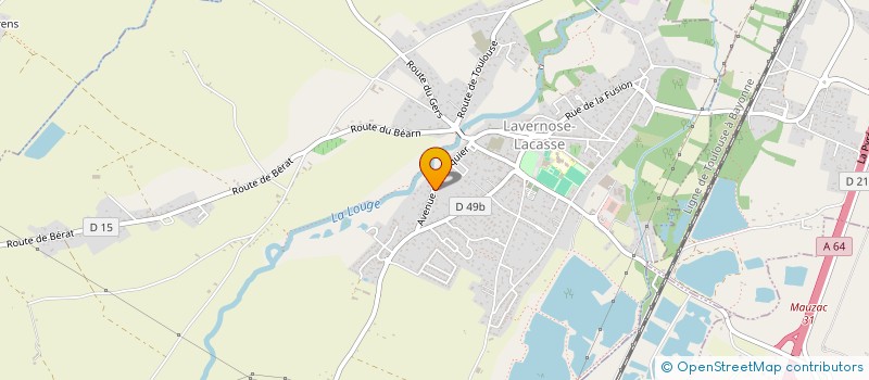 localisation de l'entreprise MONSIEUR DENIS BAUMANN  LAVERNOSE-LACASSE