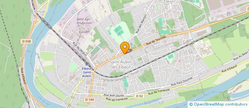 localisation de l'entreprise MONSIEUR DENIS BAZIN  SAINT-AUBIN-LES-ELBEUF