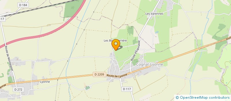 localisation de l'entreprise MONSIEUR DENIS BEAUPARLANT  COGNAT-LYONNE