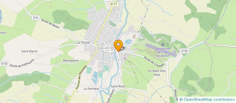 localisation de l'entreprise MONSIEUR DENIS BEAUVAIS  L'ISLE-EN-DODON