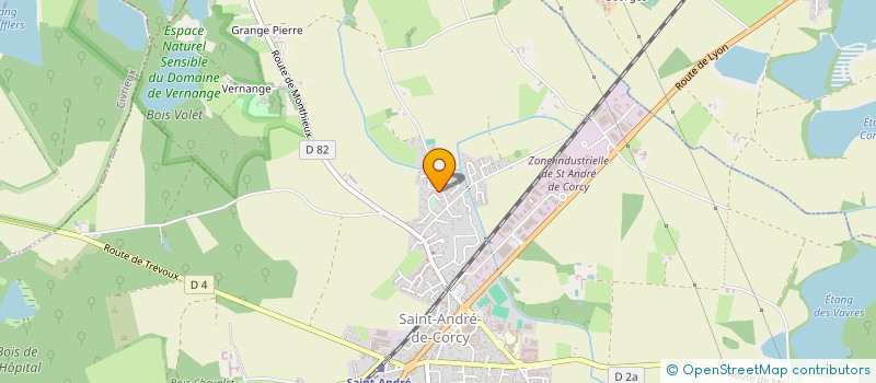 localisation de l'entreprise MONSIEUR DENIS BELLEMIN-LAPONNAZ  SAINT-ANDRE-DE-CORCY