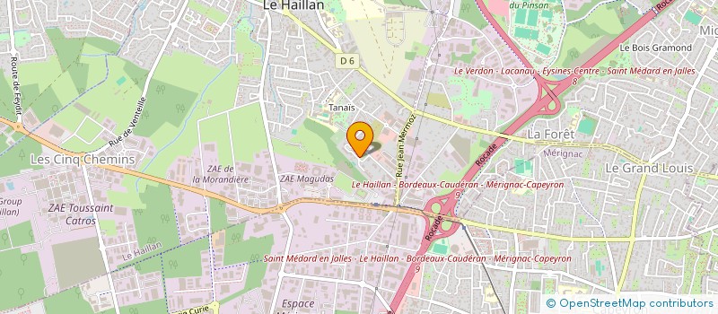 localisation de l'entreprise MONSIEUR DENIS BENTEJAC à LE HAILLAN