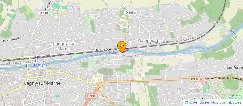 localisation de l'entreprise MONSIEUR DENIS BENVENISTE  LAGNY-SUR-MARNE