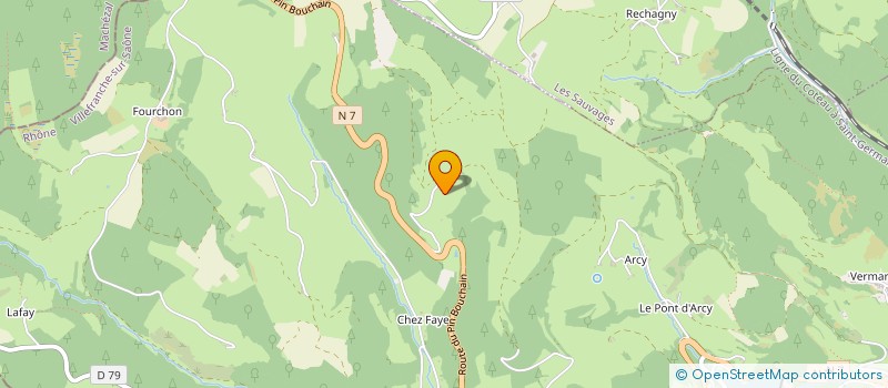 localisation de l'entreprise MONSIEUR DENIS BERJON  JOUX