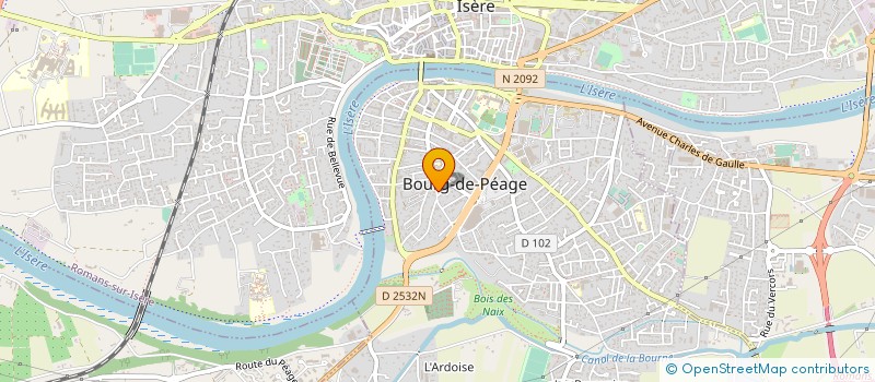 localisation de l'entreprise MONSIEUR DENIS BERNE  BOURG-DE-PEAGE