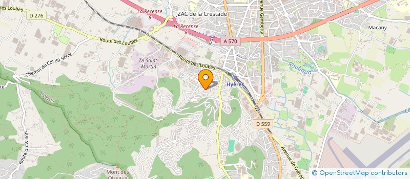 localisation de l'entreprise MONSIEUR DENIS BERREZ  HYERES