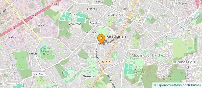 localisation de l'entreprise MONSIEUR DENIS BERTAUD  GRADIGNAN