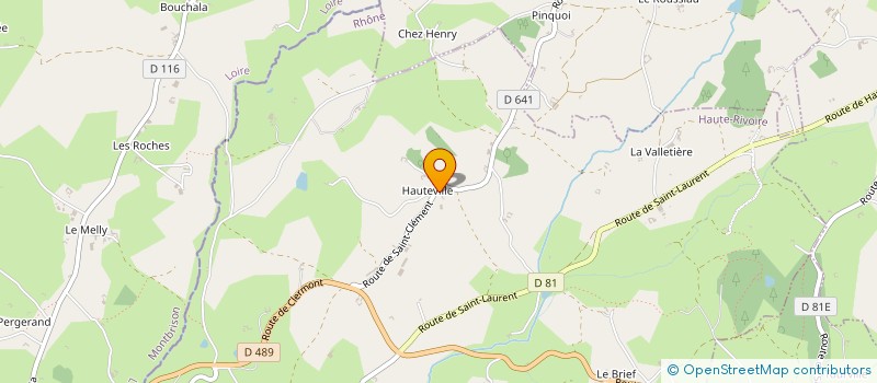 localisation de l'entreprise MONSIEUR DENIS BERTHET  HAUTE-RIVOIRE