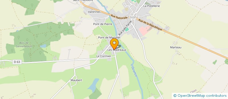 localisation de l'entreprise MONSIEUR DENIS BERTHON à ARPHEUILLES