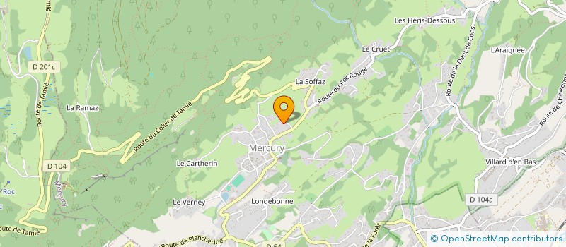 localisation de l'entreprise MONSIEUR DENIS BERTRAND  MERCURY