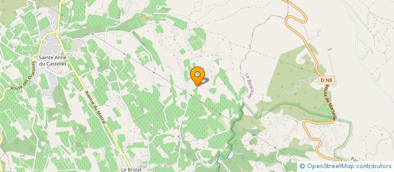 localisation de l'entreprise MONSIEUR DENIS BERTRAND  LE CASTELLET