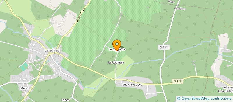 localisation de l'entreprise MONSIEUR DENIS BERVILLE  LANDIRAS