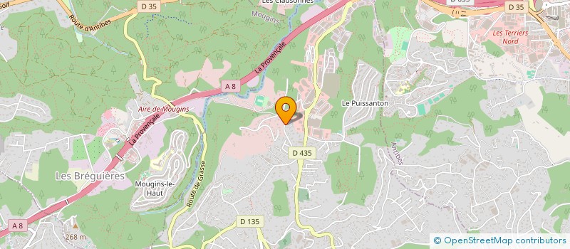 localisation de l'entreprise MONSIEUR DENIS BESIC  VALLAURIS