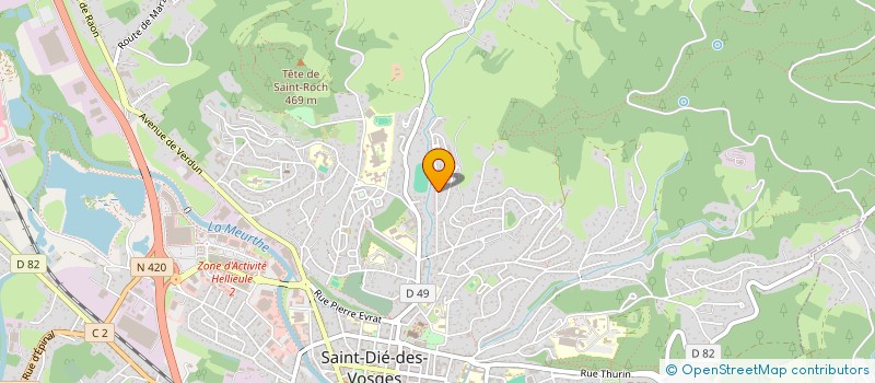 localisation de l'entreprise MONSIEUR DENIS BIER  SAINT-DIE-DES-VOSGES