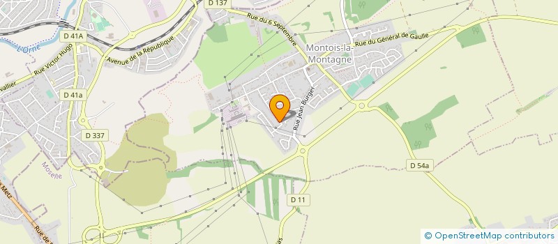 localisation de l'entreprise MONSIEUR DENIS BIERNACKI  MONTOIS-LA-MONTAGNE