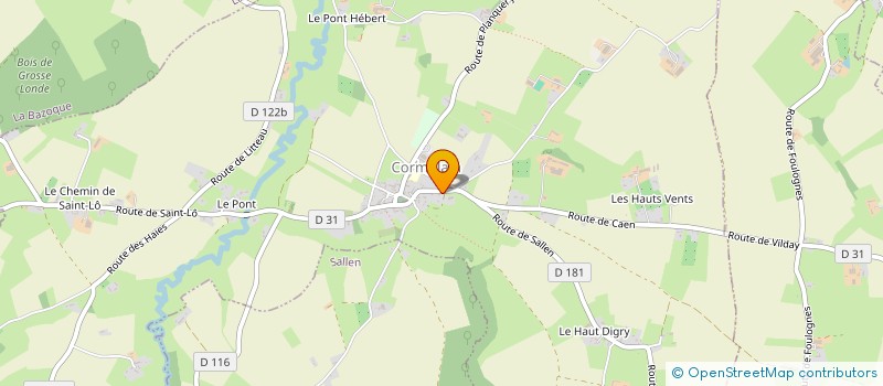 localisation de l'entreprise MONSIEUR DENIS BIHEL  CORMOLAIN