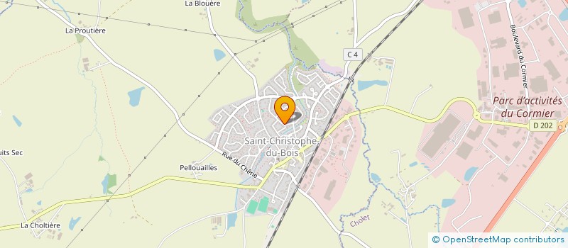 localisation de l'entreprise MONSIEUR DENIS BIZON à SAINT-CHRISTOPHE-DU-BOIS