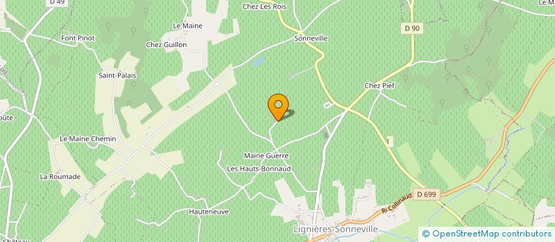 localisation de l'entreprise MONSIEUR DENIS BLANC à LIGNIERES-AMBLEVILLE