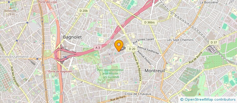localisation de l'entreprise MONSIEUR DENIS BLANC à MONTREUIL