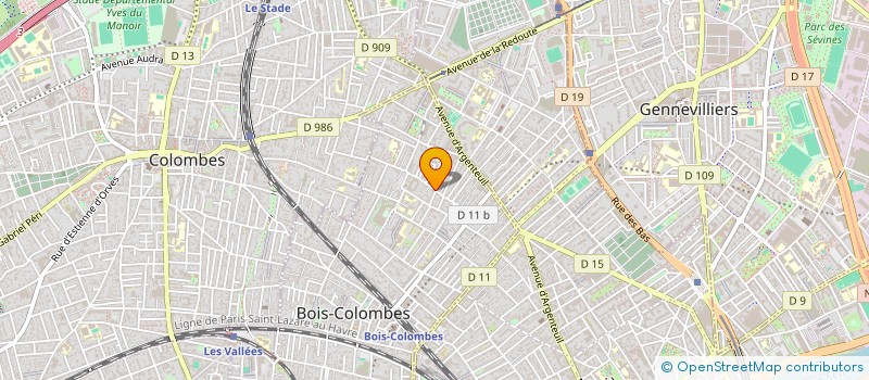 localisation de l'entreprise MONSIEUR DENIS BLANCHARD à BOIS COLOMBES